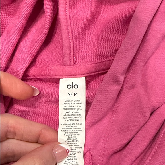 All Pink Cropped Hoodie - Picture 2 of 2